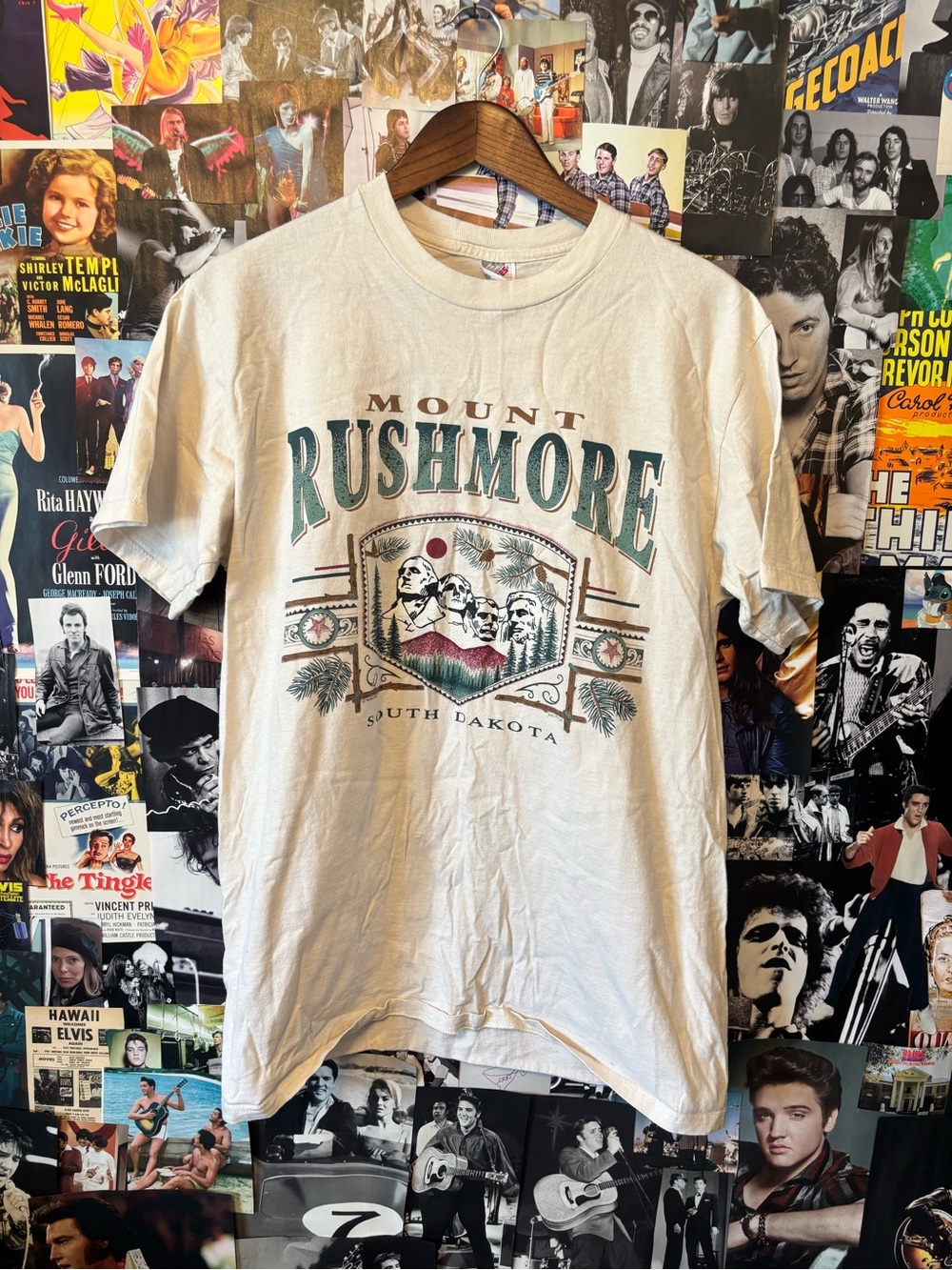 Jerzees White Mount Rushmore Graphic Tee